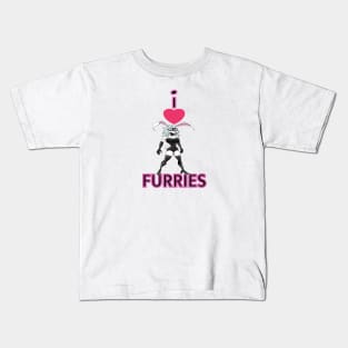 I Heart Furries Kids T-Shirt